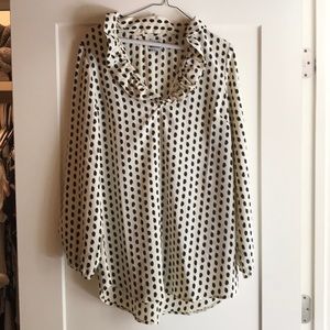 Mud pie collared, polka dot top